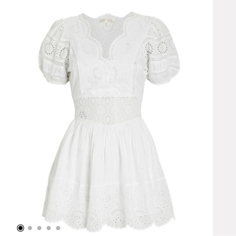 Loveshackfancy Valente Cotton Mini Dress